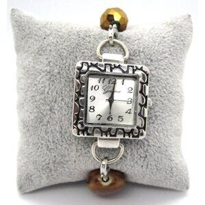 Women's Geneva Quartz WR Analog 28mm Dial Causal Watch (E932)
